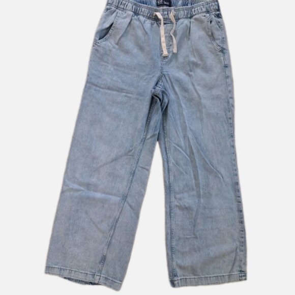 GAP Factory High Rise Wide-Leg Pull-On Jeans - Size Medium - Picture 4 of 7